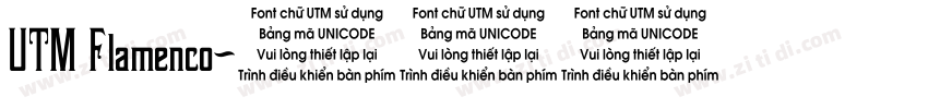 UTM Flamenco字体转换